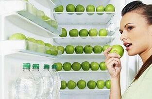 zelena jabolka in voda za hujšanje za 10 kg na mesec