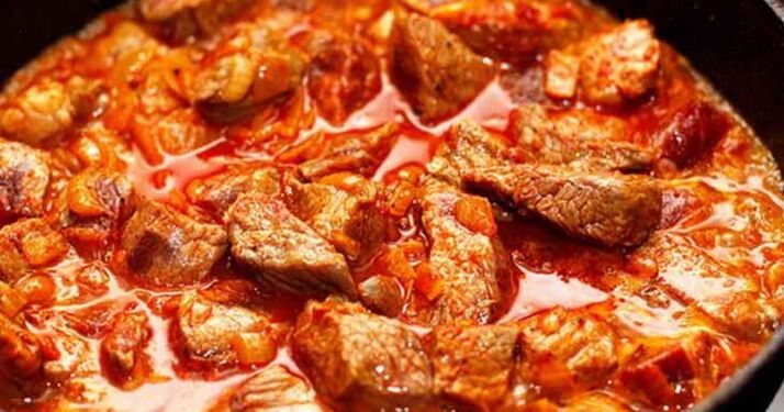 goveja enolončnica na beljakovinski dieti